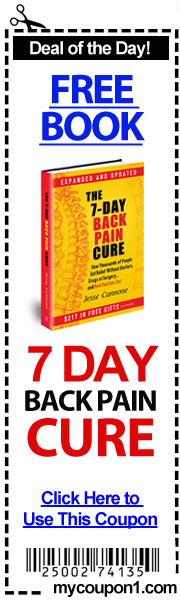 Free The 7 Day Back Pain Cure 7 day backpain faux book coupon 180X600 Free The 7 Day Back Pain Cure